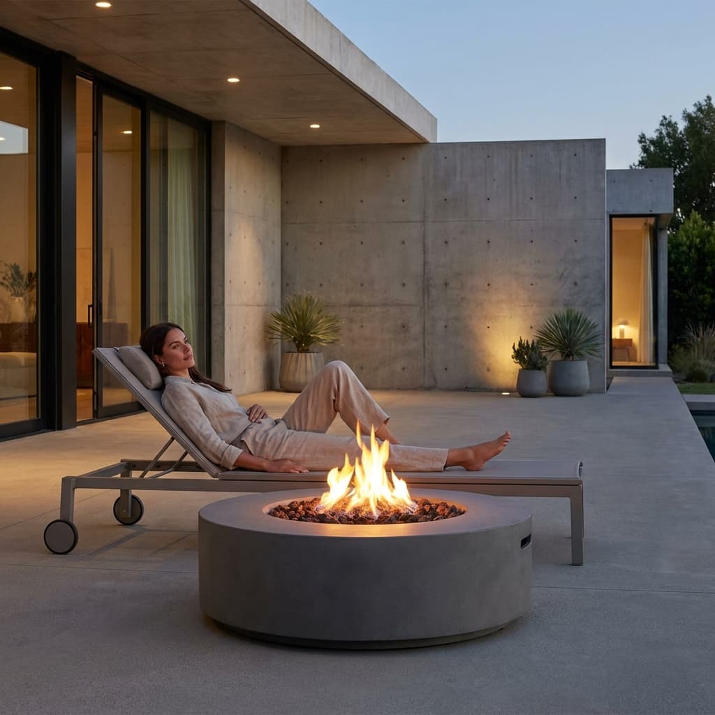 Round Propane Fire Table